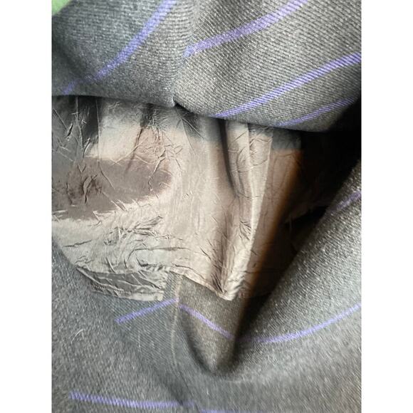 VINTAGE Express Wool Purple Gray Maxi Skirt 10 - Picture 3 of 7